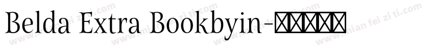 Belda Extra Bookbyin字体转换